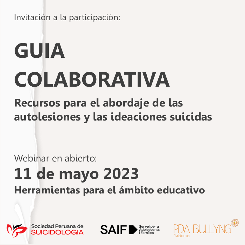 Invitació a la participació: Guia col·laborativa per a l'abordatge d'autolesions i ideacions suïcides