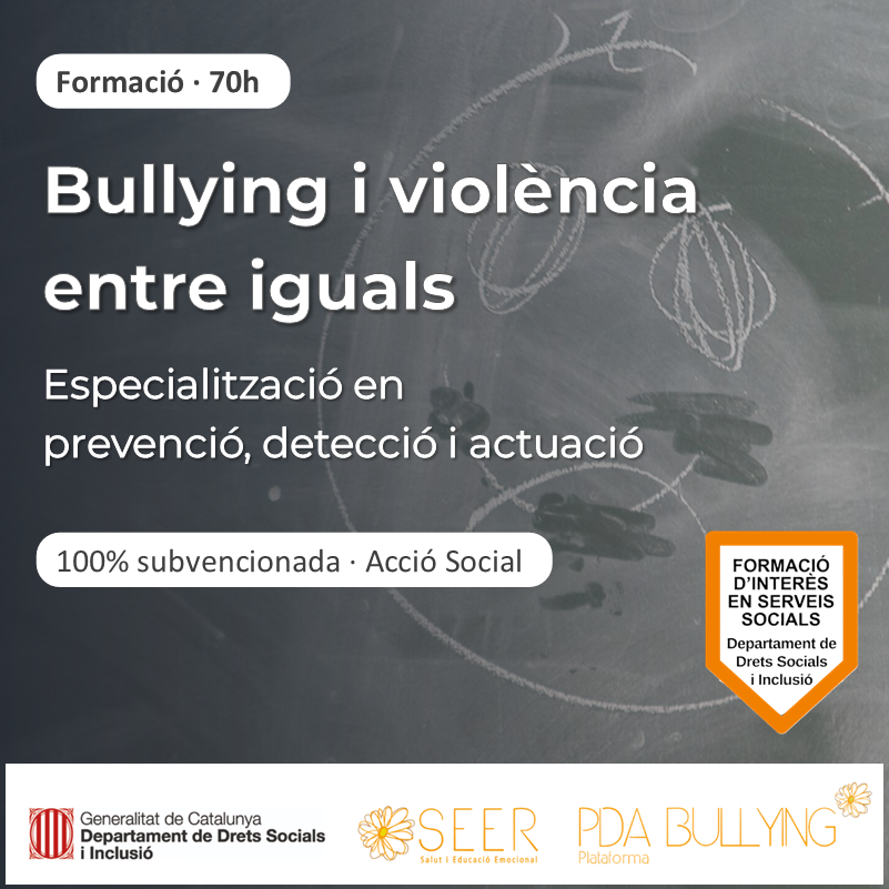 Formación de especialización en bullying y otras formas de violencia entre iguales
